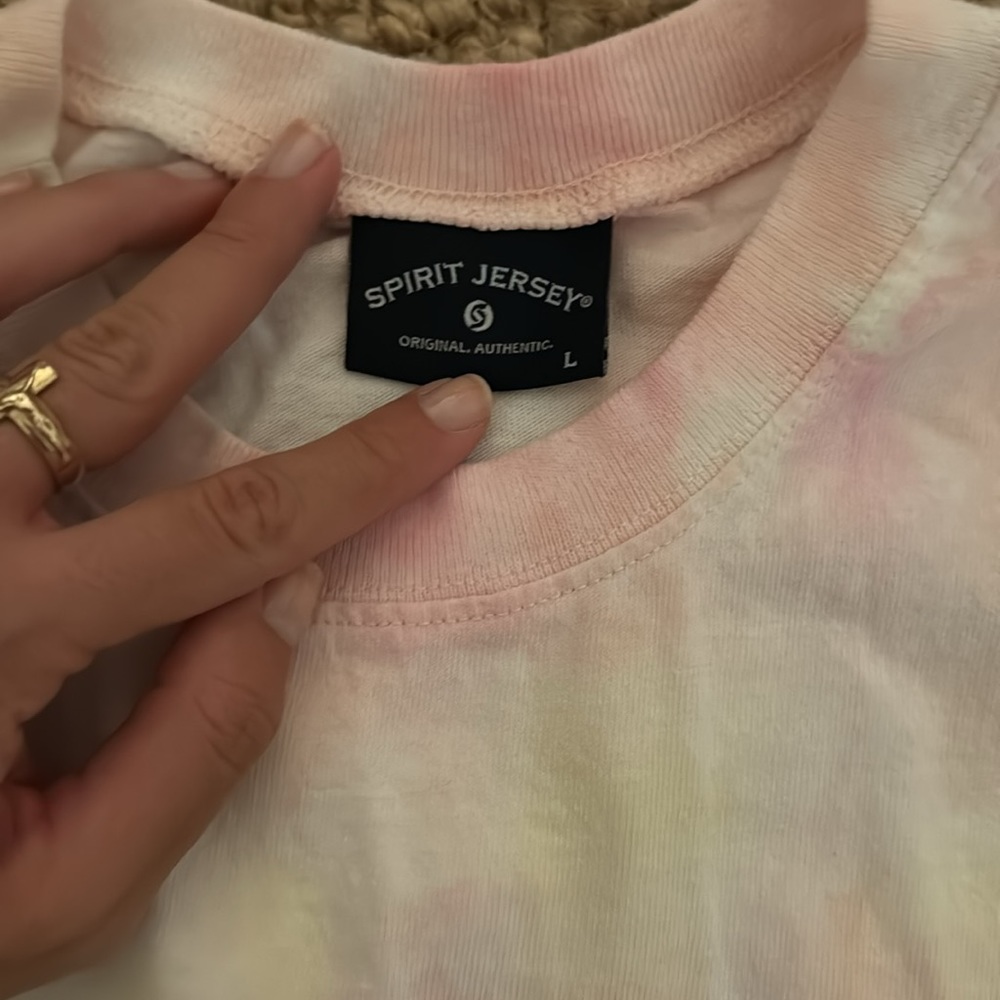 Pastel tie dye SOULCYCLE top - Picture 3 of 3